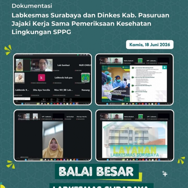 Labkesmas Surabaya dan Dinkes Kabupaten Pasuruan Jajaki Kerja Sama Pemeriksaan Kesehatan Lingkungan SPPG